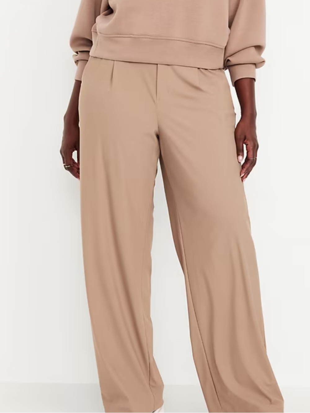 NEW! Old Navy High-Waisted SleekTech Trouser Pants | Women’s Size Medium Petite - Picture 5 of 7